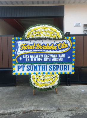 Papan Bunga Duka di Cilegon