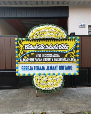 Papan Bunga Duka di Cilegon